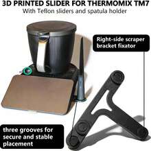 1pc Newest Sliding Board Compatible With Tm7 Gliding Base Buckle Support With Gliders And Recesses For Secure Standing, Kitchen Tool For Easy Moving Worktop Protection - Black - View 4