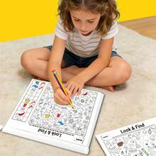 Encuentra y descubre el libro silencioso para niños, imágenes de búsqueda interesantes, libro para colorear con enfoque en el coloreado - Multicolor - Ver 4
