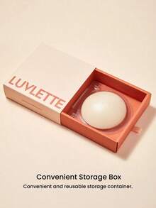 Reusable Not Sticky Self-Adhesive No-Show Silicone Nipple Covers-Non-Adhesive-Almond Wedding Bra - Vanilla - Xem 9
