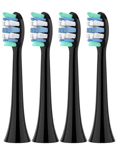 4X Compatible With Phi-Lips Sonicare Electric Toothbrush Replacement Brush Heads, Replacement Toothbrushes Head Refills Compatible With Phi-Llips HX1100, 2100, 4100, 4300, 5100, 5300, 6100, 6500, 7000, 7300, 7500, 9000, 9300, 9500, 9700, 9750, 9900, C1, C2, C3
