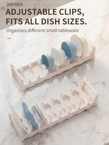 Rejilla ajustable para secar platos, adecuada para cajones de gabinete, estante de almacenamiento de utensilios de cocina, aplicable a encimeras y cajones de cocina - Ver 13