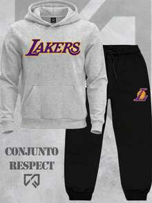 Basketball Team Sweatshirt Set - The King Lake Show Playoff - Gris - View 1