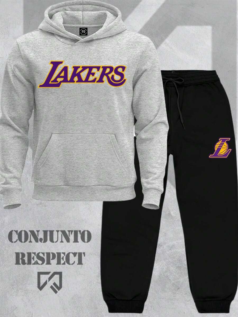 Basketball Team Sweatshirt Set - The King Lake Show Playoff - Gris - View 1
