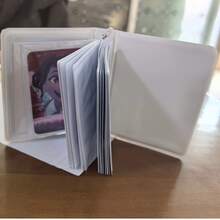 40 Pockets/3 Inch PVC Instant Photo Album, K-POP Fan Merchandise, Limited Edition Fan Goods, ENEMY Photo Card, Sticker, Holiday Gift, 1 Slot Card Collecting Box, Album, Can Hold Up To 40 Cards Of Various Types, High-Quality 3 Inch Instant Photo Card Collection Album, Heart-Shaped Mini Album, 40 Pockets Korean Pop Music Card Album, Cute Cover Collector's Album, Suitable For Instant Photos And Idol Cards - Multicolor - View 3