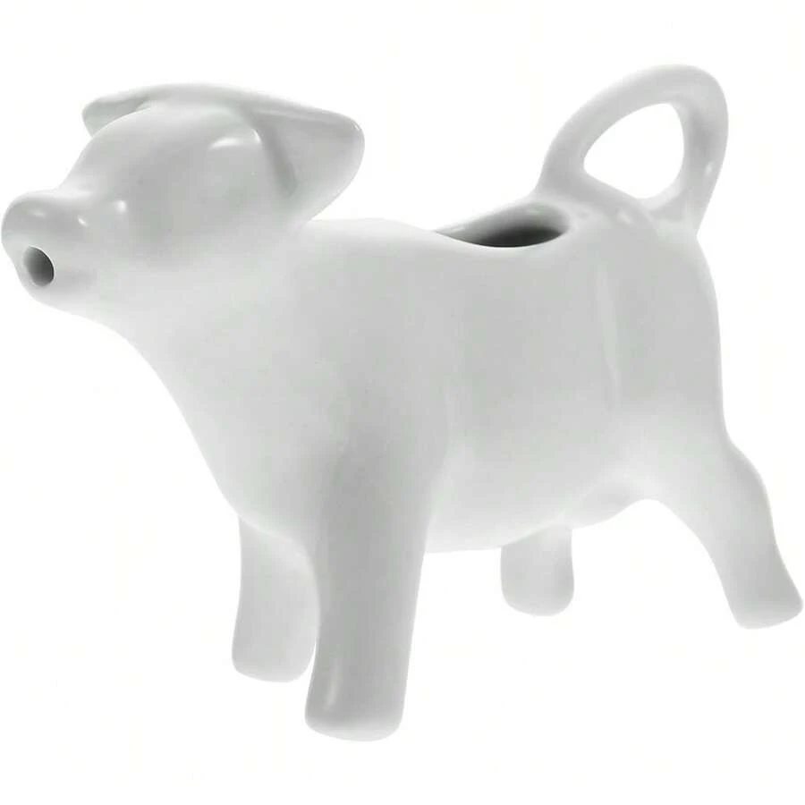 Ceramic Milk Jug Pull Flower Cup Coffee Syrup Espresso Frothing Pitcher Cream Pitcher Table Sauce Dispenser Steaming Cup Creamer Carafes Cow Ceramics Small Coffee - Default - View 1
