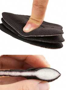 2pcs Minimalist Heel Protector Stickers, Soft Cotton Comfortable Anti-Friction Heel Pads, Suitable For Sports Shoes - Multicolor - View 5