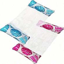 1pc/2pcs Adult Hammock Style Multifunctional Inflatable Swimming Pool Float, Thick PVC Waterproof Floating Lounger, Leaf Print Design, Summer Pool Thick Single Inflatable Chaise Lounge, Pool Party, Beach Fun - A - View 18