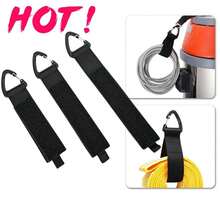 2 Packs,Multifunctional Outdoor Indoor Hanging Hook Strap, Strong Load Bearing Cord Wrap Organizer For Home Garden Garage,Heavy Duty Utility Hanging Straps With Carabiner, Reusable Adjustable Fasten Belt For Garden Hose, Cable, Rope, Equipment Storage, Garage & Home Organization, L240mm/9.45in - 2 Pcs - View 2