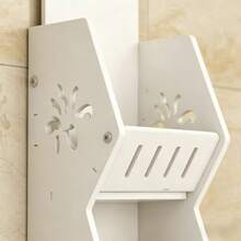 Kệ đựng đồ treo tường, kệ sắp xếp đồ dùng phòng tắm, không cần khoan, kệ treo tường cho nhà vệ sinh, vòi sen, bàn trang điểm. - trắng - Xem 7