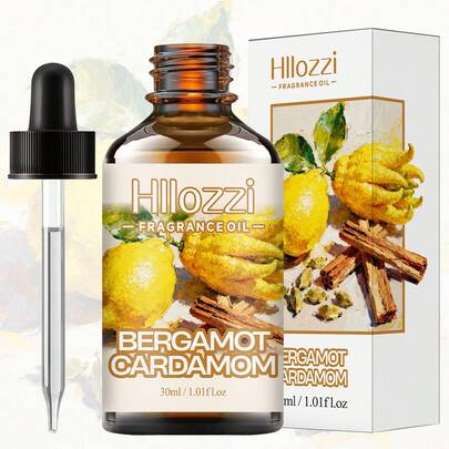 Hllozzi Tinh dầu cam bergamot và bạch đậu khấu - Sự kết hợp kinh điển của các hương thơm, tươi mát, dễ chịu và thư giãn. Thích hợp sử dụng với máy khuếch tán tinh dầu, cũng như các loại tinh thể thơm và nến thơm. Đây cũng là một món quà tuyệt vời.