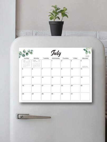 Trees 2026 Magnetic Calendar - 12 Month Planner, Suitable For Refrigerator, With 12 Removable Date Boxes And Meal Planning, Applicable For Work, Home, Office Supplies, School Supplies, Room Decor, Teacher's Day Gift