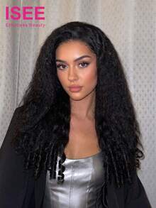 ISEE HAIR Wear Go 半头假发 缅甸卷发/蓬松直发 灵活贴合 三合一半头假发 带抽绳 即戴即用 无胶真人发假发 180% 密度 18-28 英寸常规长度 未经加工 新手友好 - SNatural - 查看 2