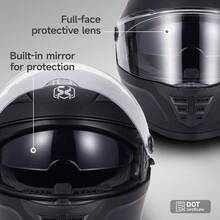 New 2025 Motocross Helme For Men Women Motorcycle Helmet Four Season Motorcycle Bicycle Riding Helmet - M - 查看 5
