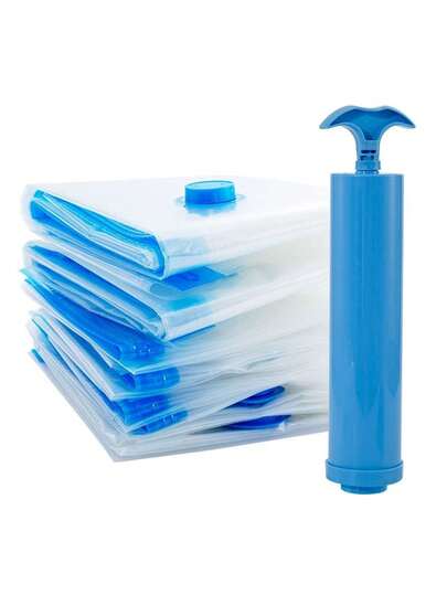 Transparent Vacuum Storage Bags For Quilts Clothes Durable Compression Organizer Home Travel Space Saving