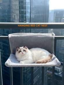 Hanging Cat Bed, Suspended Cat Nest, Wall-Mounted Cat Hammock, Pet Bed For Cats, Suitable For All Seasons, Hanging On Window Sill For Sunbathing - L-shaped - View 6