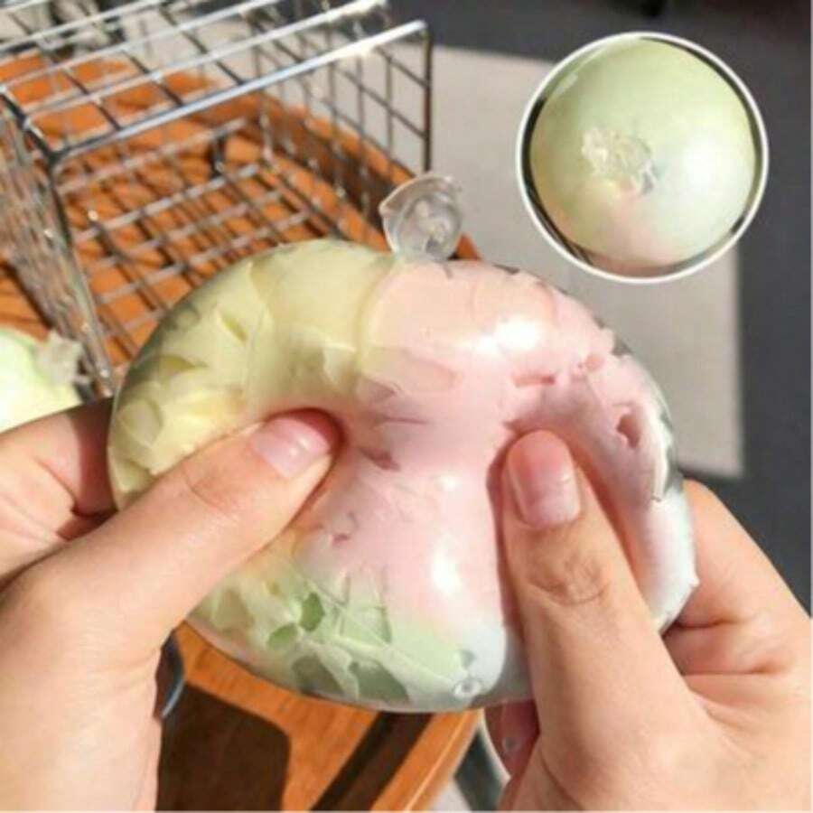 1个黑色噼啪声挤压球 - 噼啪作响的减压玩具,慢回弹,发泄沮丧,创意手工球,生气时挤压,生日/节日/复活节/万圣节/情人节/圣诞节礼物,玩具 - 彩色 - 查看 1