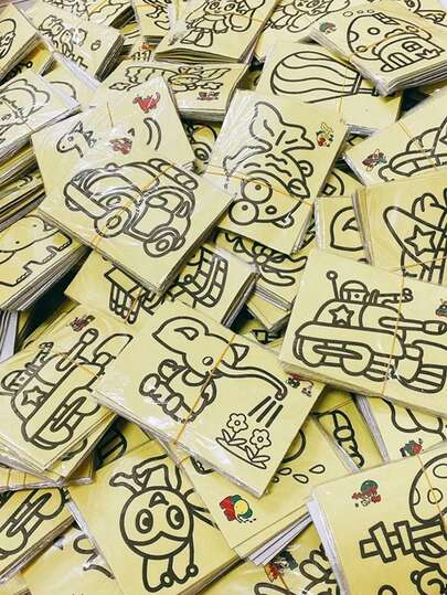 5/10/30/50/100pcs Creative Colorful Sand Painting, Suitable For Male/Female Friends Cartoon/Animal/Figure Small Gifts (Random Patterns), Suitable For Party Supplies, Back To School Small Gifts