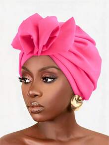 1 pieza Diadema/pañuelo de mujer con estampado bohemio y cruce, gorro de punto plano, adecuado para uso diario, dormir, verano, playa - Multicolor - Ver 12