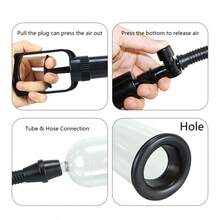 Male Vacuum Pump Masturbator Cup With Silicone Cock Ring Penis Training Enhancement  Penises Enlargement Pump Soft Stretchy Adult Sex Toys For Men - one-size - View 5