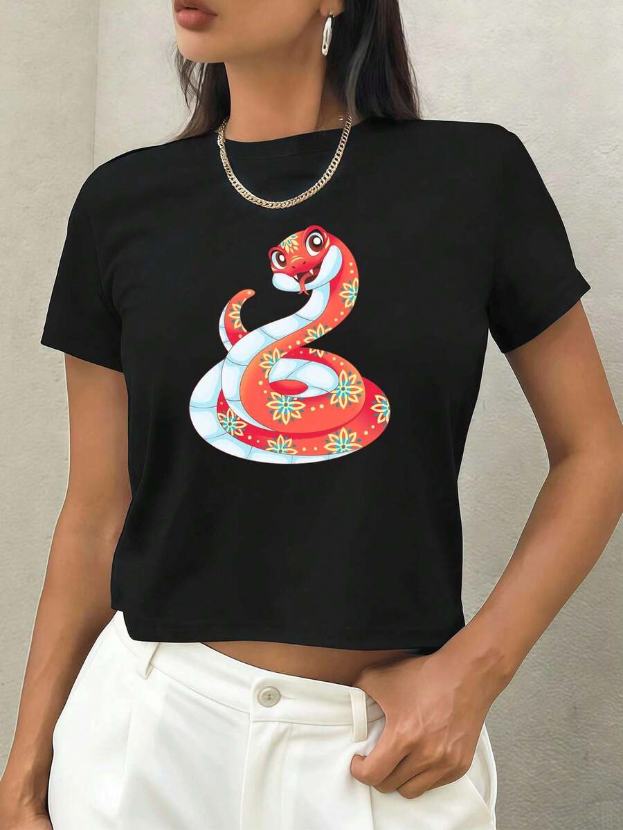 Women T-Shirts - Black - View 1