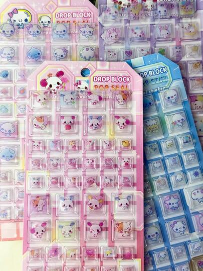 Cute 3D Stickers - These Stickers Feature A Soft Color Scheme, Making Them Perfect For Decorating Phone Cases, Notebooks, DIY Projects, And Creating Fun Stickers. They Are Also Great For Decorating Diaries And Planners. 3D Stickers, Diary Stickers, Decorative Stickers, Stationery Stickers.