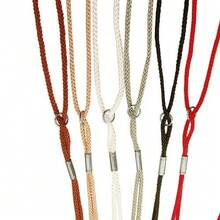 Ibanez Round Nylon Ties With Swivel, WHITE - Red - View 2