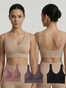 SENSUAL LINGERIE INTIMATE BOUTIQUE Set Of 2 Tank Tops, Fitness Top Style, Thick Ribbed Material With Reinforced Closure - 1 Assorted Unit (1 Piece Included) - View 3