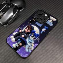 Funda para móvil con estampado de gafas de sol de panda, compatible con Samsung, Apple, VIVO, OPPO, , ,  y Honor. Fabricada en TPU, ofrece protección contra golpes y caídas. Un regalo ideal para amigos y familiares. - Negro - Ver 2