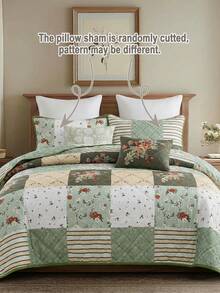 Set Sprei Gaya Retro Bohemian Motif Bunga dari Serat Poliester, 3 Buah, Termasuk 1 Sprei dan 2 Sarung Bantal, Cocok untuk Kamar Tidur Rumah, Dekorasi Sepanjang Musim, Suasana Kamar Tidur, Perlengkapan Tidur Musim Semi/Panas, Setel Kamar Tidur Vintage - MultiWarna - View 6