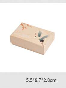 Hộp đựng trang sức bằng giấy thiết kế độc đáo theo phong cách Trung Quốc, hộp quà tặng đựng bông tai, vòng tay, dây chuyền, kẹp tóc. - Phi hạc Xiangyun - Xem 14