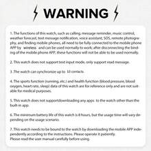 2.01英寸高清触摸屏智能手表 - 无线通话、拍照、音乐控制 | 安卓/iOS系统，男女通用款式，可自定义表盘，闹钟和来电/信息提醒 - 彩色 - 查看 9