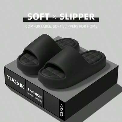 Dép EVA tối giản thời trang dành cho nam và nữ - Nhẹ, thoải mái, chống trơn trượt, phù hợp cho cả trong nhà và ngoài trời, phòng tắm, vòi sen và sử dụng hàng ngày tại nhà, đế dày bền chắc, vật dụng thiết yếu cho gia đình, unisex, thiết kế tối giản theo phong cách INS.