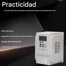 110V Input Single-Phase Inverter With 220V Three-Phase Output, 1500W Motor Speed Controller For Three-Phase Motor Speed Regulation, Variable Frequency Drive (VFD), 110V AC Input And Output Single-Phase Inverter, - Grey - View 9