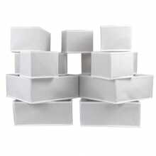 6pcs Drawer/Desktop Makeup Organizer Boxes, Transparent Vanity Organizer Boxes, Anti-Slip Multi-Layer Jewelry & Small Items Storage Boxes, Elegant Storage Boxes, Room Decor, Home Decor, Autumn Decor, Bedroom Decor - White - View 9