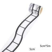 1 cuộn phim cổ điển và băng dính Washi - Thiết kế dải phim hoài cổ, băng dính Washi liền mạch, thích hợp để tự làm sổ kế hoạch, album ảnh, nhật ký và sổ tay (cuộn dài) - Nhiều màu - Xem 2