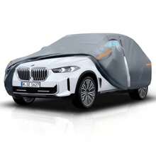 Waterproof BMW X3 2003-2025 Car Cover with Breathable Vents [2025 Upgrade] Premium Covers with Cotton Liner and Zipper Door Sun Rain Snow Dust UV Protection.(Gift with Towel) - gris - Ver 9