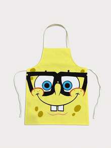 SpongeBob SquarePants 1 pieza Delantal de falda mini de dibujos animados, diseño de tejido duradero, adecuado para cocina, manualidades, fiestas, artículos esenciales de cocina - Multicolor - Ver 14