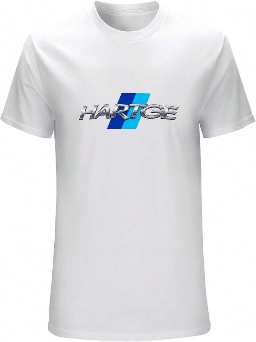 Hartge - Camiseta para hombre con logotipo de carreras - Blanco - Ver 1