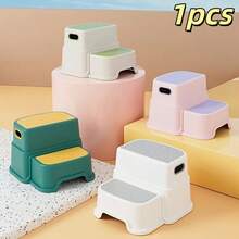 Small Ladder, Step Stool Assistant Is Perfect For Toilets, Easy-To-Move Bathroom Sinks - Double Height 9.5 Inches Non-Slip Toilet Training, Kitchen, Bedroom And Classroom. - Quantity - View 2