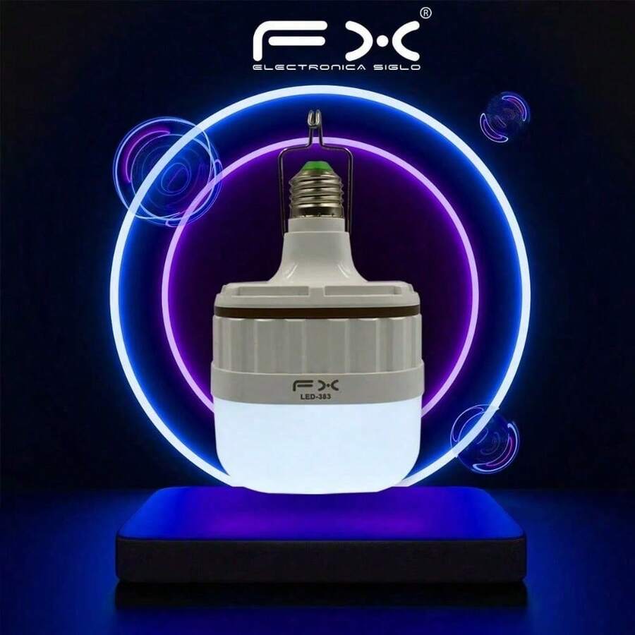 Rechargeable Portable LED And USB Emergency Lamp - White - View 1