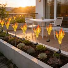 Solar Wheat Lights, Outdoor Solar Wheat Sheaf Lights, Easily Create Wedding Stage And Romantic Outdoor Scenery! Suitable For Autumn Harvest Festival Stage Decoration, Applicable To Weddings, Courtyards, Gardens, Patios And Corridors, Creating A Charming Atmosphere Landscape, Birthday Parties | Gifts For Her | Garden Decor - Wheat Ears - View 6