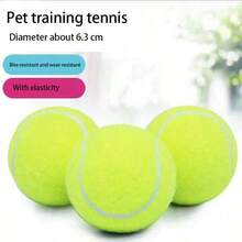 4 quả bóng tennis tương tác cho chó, được làm từ chất liệu cao su đàn hồi cao. - màu xanh lá - Xem 7