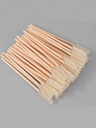 50/100 chiếc Cọ chải mi dùng một lần, Lược chải mi, Cọ trang điểm, Que trang điểm, Cọ chải lông mày, Lược chải mi, Cọ chải mi, Cọ trang điểm, Cọ chải lông mày, Dụng cụ mỹ phẩm giúp kích thích mọc mi và lông mày