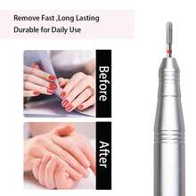 10pcs Round Barrel Cuticle Drill Bits, Carbide Diamond Nail Bits For Dead Skin Removal & Nail Shaping, 3/32'' Two Way Rotate, Professional Manicure Pedicure Salon Tools(2.5mm Round Bit, Fine-F) - Multicolor - View 5
