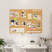 1pc Felt Decorative Board For Room Decor And Office Memo, Nail-Free Wall Sticky Note Board, Removable Learning Memo Board, Reusable Felt Pinboard, Creative Wall Notification And Task Board, Supports Notes/Photos/Posters Display, Suitable For Photo Wall Decor, Classroom Display, Course Announcement, Early Education, Learning Photo Wall, Bedroom Memo Board, Task Tracking, Holiday Decor, Company Culture Wall, Suitable For Bedroom/Study/Office/Classroom - 1PC - View 1