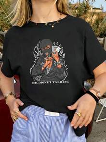 Women T-Shirts - Black - View 1