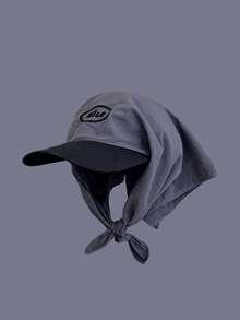 1pc Unisex Quick-Dry Color Block Letter Embroidered Baseball Cap, Versatile Neck Gaiter Bandana Headwear, Outdoor UV Protection, Suitable For Hiking, Cycling, Casual, Beach, Daily Use,Holiday,Travel - Style 4 - View 16
