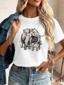 Women T-Shirts - White - View 1