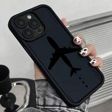 1 chiếc ốp lưng điện thoại TPU chống rơi, tối giản, thân thiện với da, tương thích với iPhone 17 Pro Max, 11, 16 Pro Max, 16 Pro, 16, 15 Pro Max, 14 Pro Max / Galaxy S25 Series, A16 / Honor X6A, X7B, X8B / 13C, Note 13 - màu đen - Xem 4
