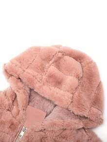 Risissida Women Hooded Faux Fur Jacket - The Perfect Choice For Autumn/Winter - Pink - View 9